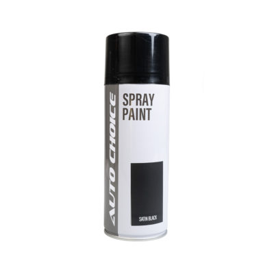 Auto Choice Direct - Satin Black Spray Paint - Car Accessories UK
